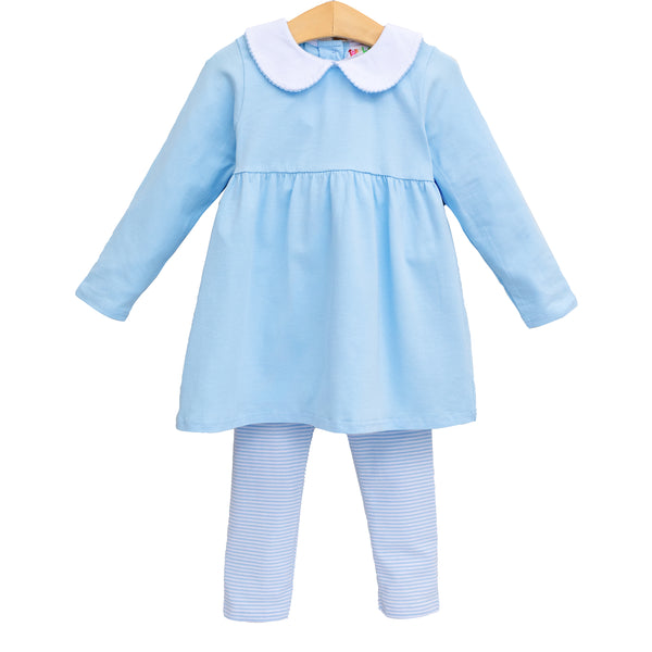 Charlotte Pants Set- Light Blue