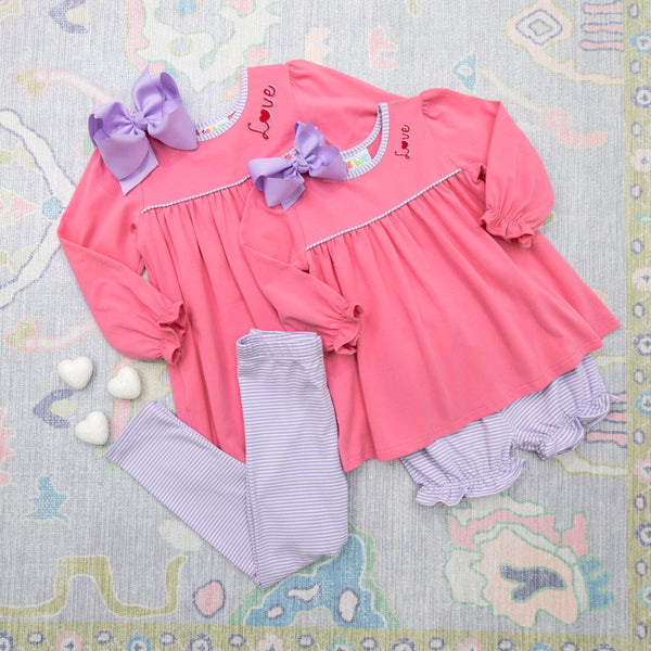 Love Embroidery Bloomer Set
