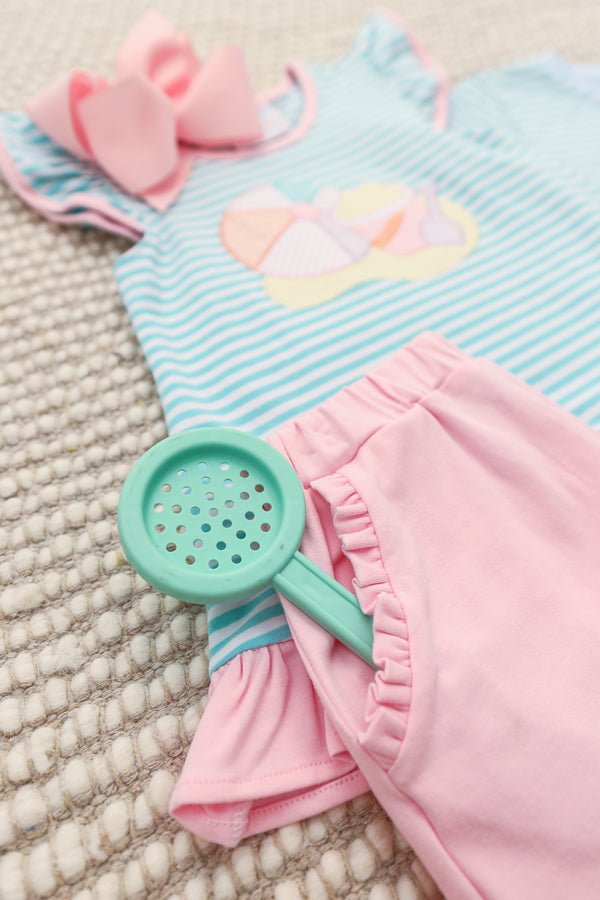 Beach Days Ruffle Short Set