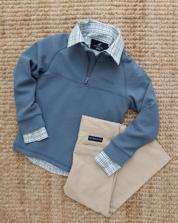 Palmetto Pullover- Denim