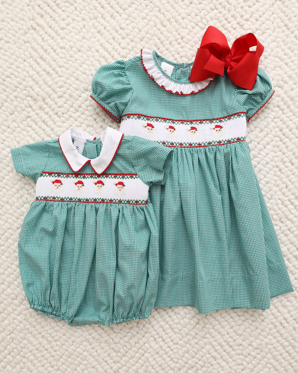 Santa Smocked Noah Bubble