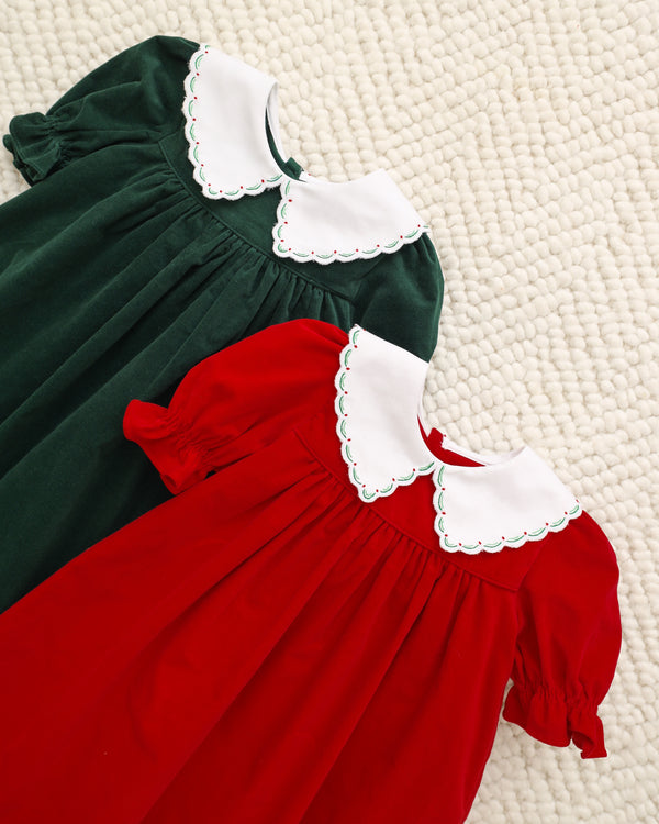 Good Tidings Miller Dress- Green