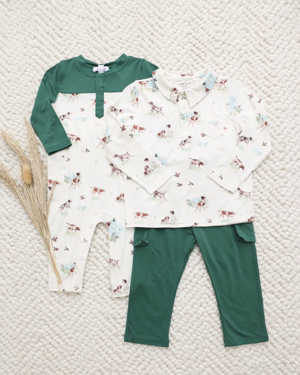 Pointer Pups & Duck Buddies Pant Set