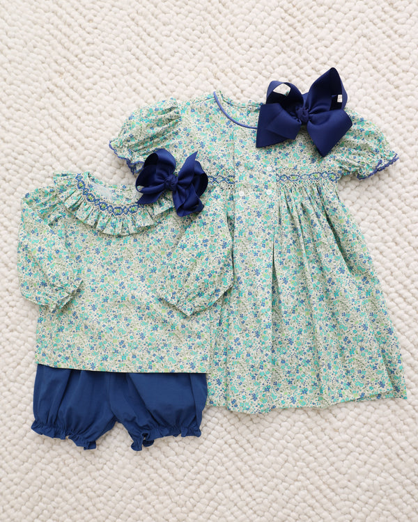Zadie Bloomer Set- Blue Flower