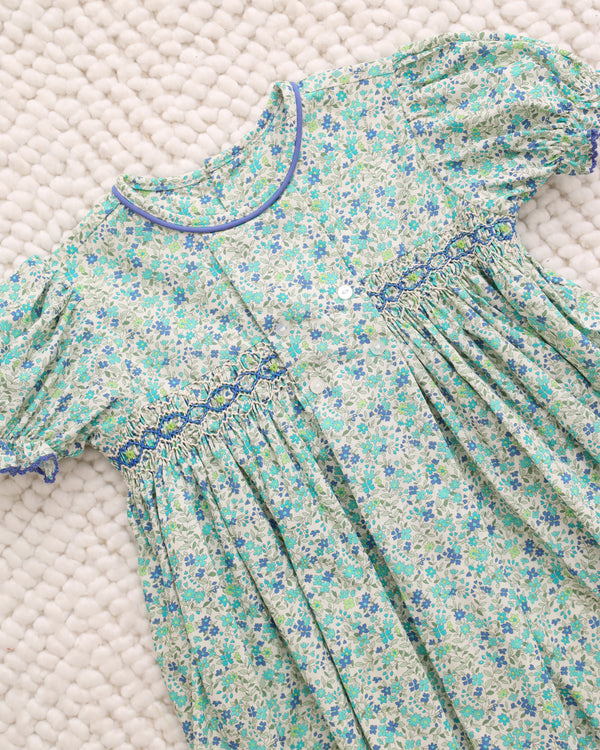 Ava Rose Dress- Blue Flower