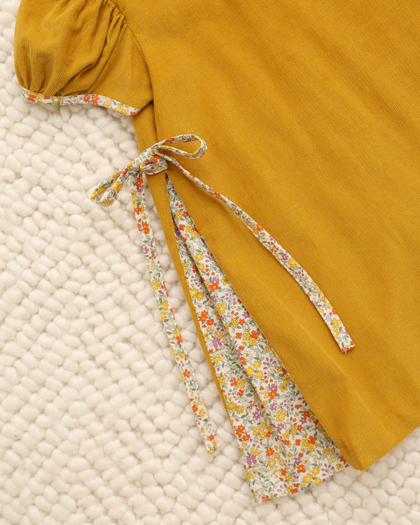 Allie Kate Dress- Yellow Flower