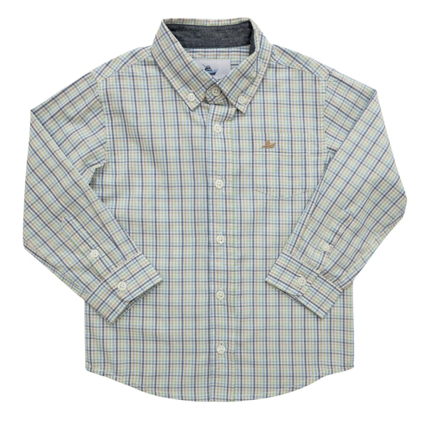 LS Dress Shirt- Blue/Khaki/Green