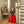 Red W/ Green Velvet Dress