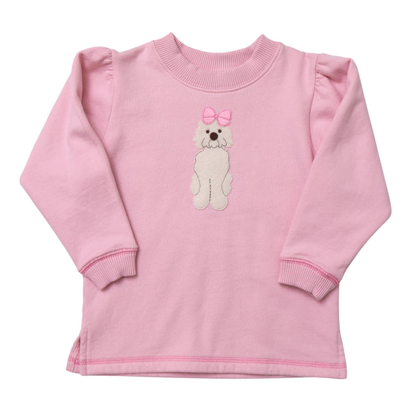 Goldendoodle w/ Bow Sweatshirt