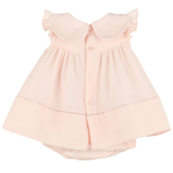 Cuddle Cotton Petal Float Dress- Pink