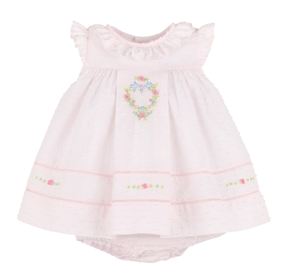 Dotted Ruffle Float- Pink
