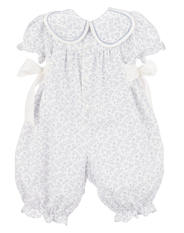 Branches Petal Romper- Blue