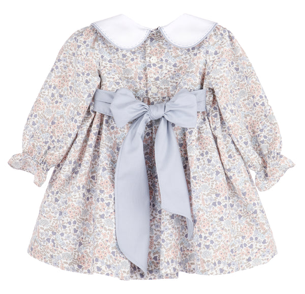 Sweater Weather Pleat Dress- Blue