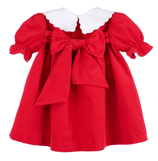 Holly Jolly Velvet Miller Dress- Red