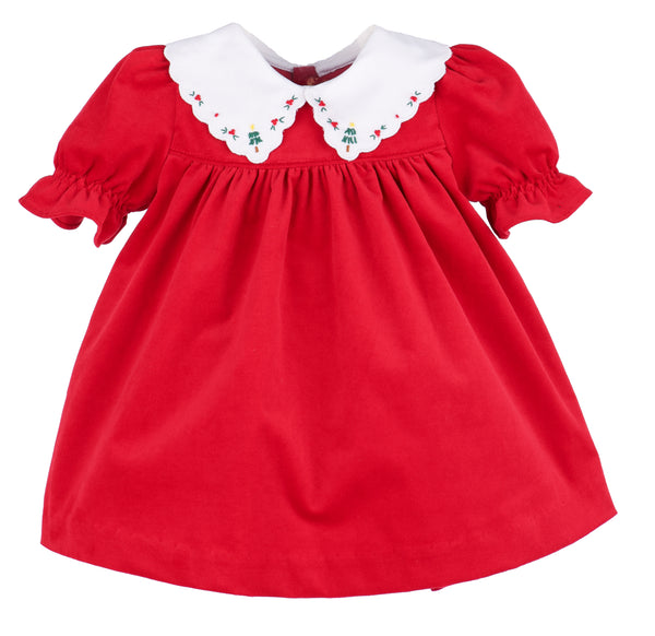 Holly Jolly Velvet Miller Dress- Red