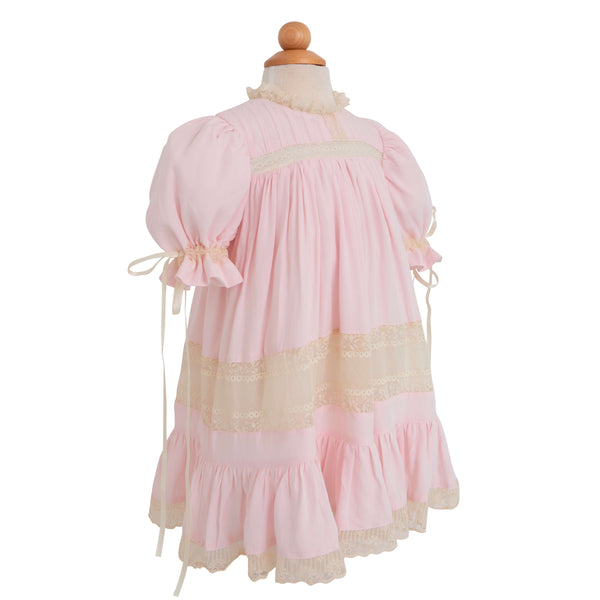 Pink/Ecru Heirloom Dress