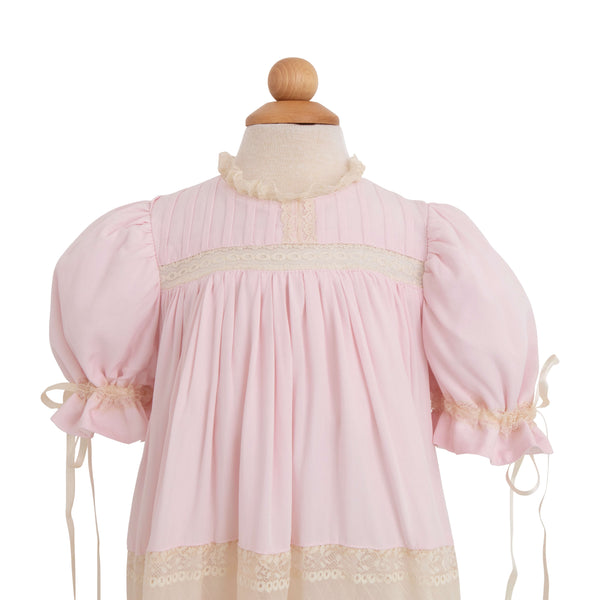 Pink/Ecru Heirloom Dress