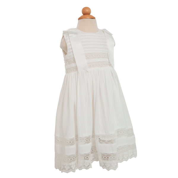 Sleeveless Off White Heirloom Dress