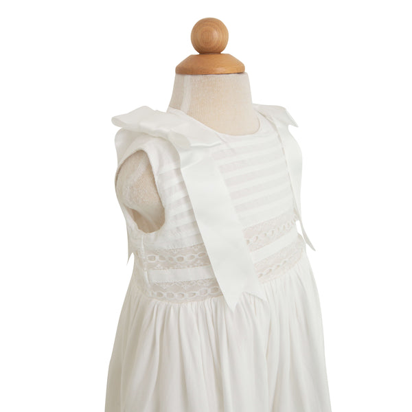 Sleeveless Off White Heirloom Dress