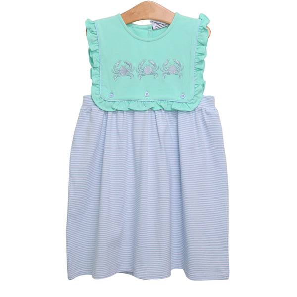 Crab Embroidery Dress