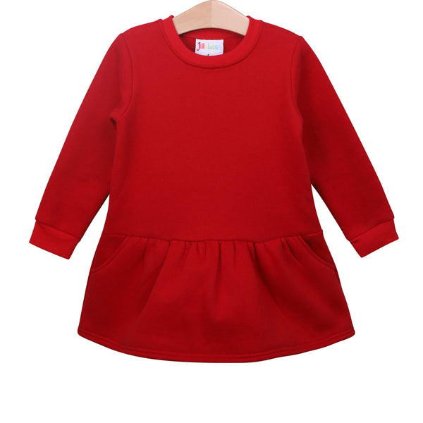 Tunic Sweatshirt- Red