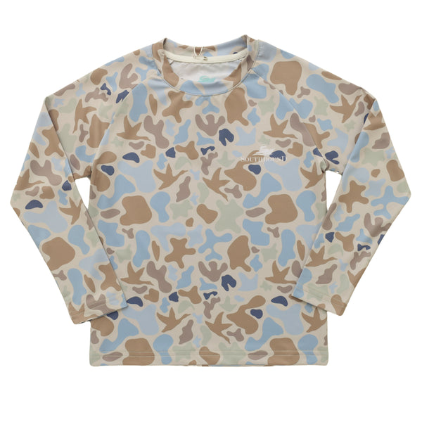 Performance Tee- Blue Camo