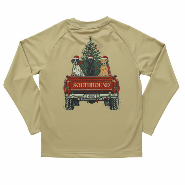 Performance Tee- Christmas Dog Truck