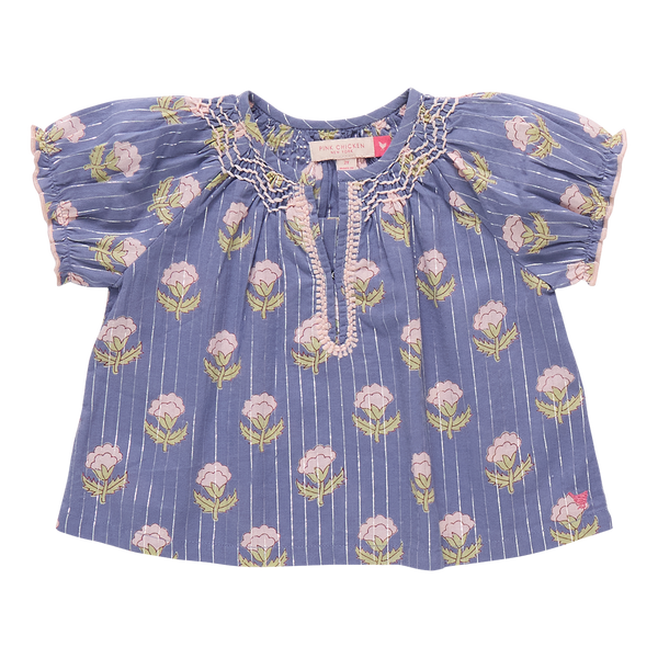 Ava Top - Periwinkle Small Bud