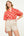 Puff Sleeve Striped Cheetah Print Top