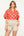 Puff Sleeve Striped Cheetah Print Top