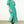 Puff Sleeve Flower Maxi Dress- Teal