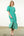 Puff Sleeve Flower Maxi Dress- Teal
