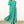 Puff Sleeve Flower Maxi Dress- Teal
