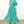 Puff Sleeve Flower Maxi Dress- Teal