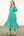 Puff Sleeve Flower Maxi Dress- Teal