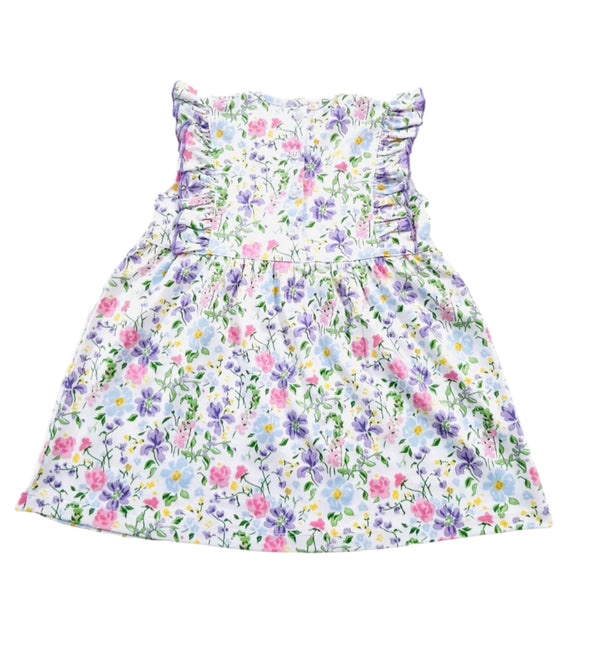 Sue Floral Flutter Pima Dress