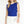 Game Day Ruffle Cable Sweater Top- Royal Blue