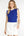 Game Day Ruffle Cable Sweater Top- Royal Blue