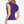 Game Day Ruffle Cable Sweater Top- Purple