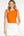 Game Day Ruffle Cable Sweater Top- Orange