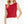 Game Day Ruffle Cable Sweater Top- Red