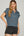 Collared Half Zip Sweater Vest Top- Dusty Blue