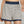 Contrast Rib Striped Knit Short Set