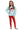 Shimmer Legging- Red