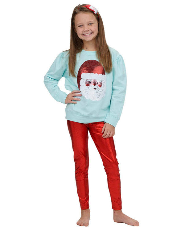 Shimmer Legging- Red