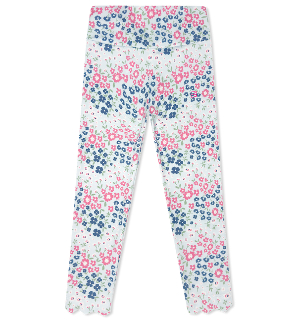 Sadie Scallop Legging- Baton Rouge Blooms