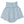 Sadie Shorts- Pleat Blue Gauze