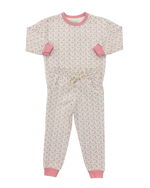 Pink Floral Jogger Set
