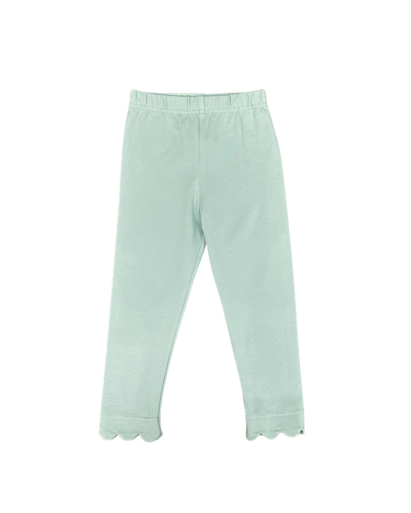 Scallop Leggings- Green
