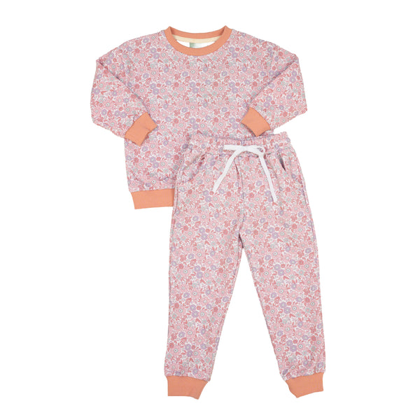 Mauve Floral Jogger Set